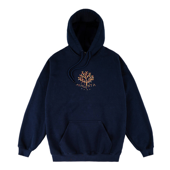 Magenta Tree hoodie navy