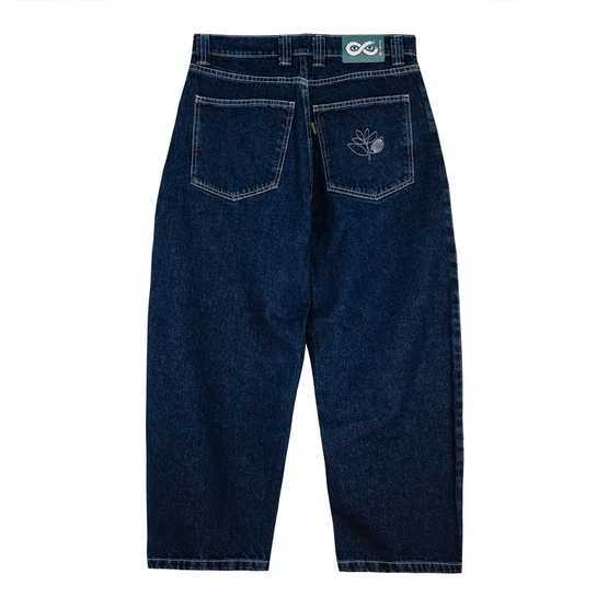 Magenta OG Denim pants stitch blue denim