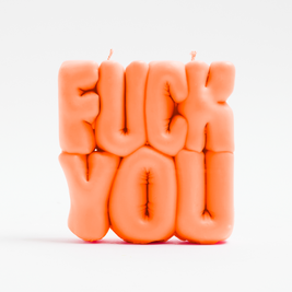 świeczka Wavey Casa Fuck You candle orange