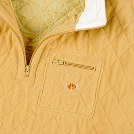 bluza magenta handplant neckzip ocre