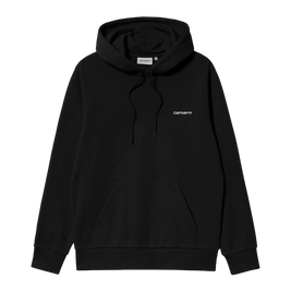 bluza Carhartt WIP Hooded Script (Black/White)