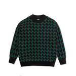 Polar Zig Zag knit black/dark teal