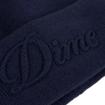 Dime Cursive Fold Beanie (Navy)