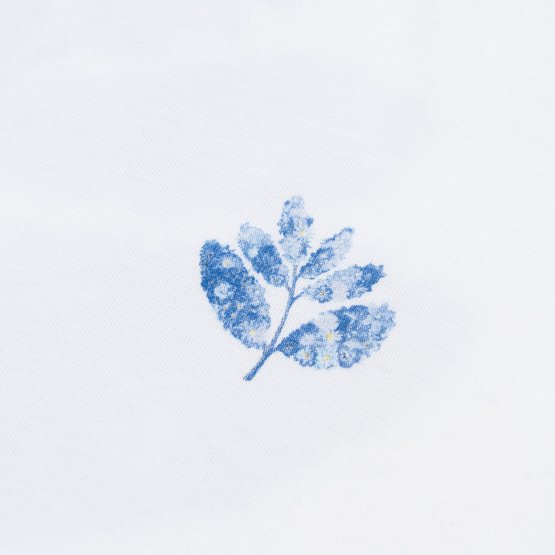 Koszulka Magenta Blue Flowers Collab Tee - White