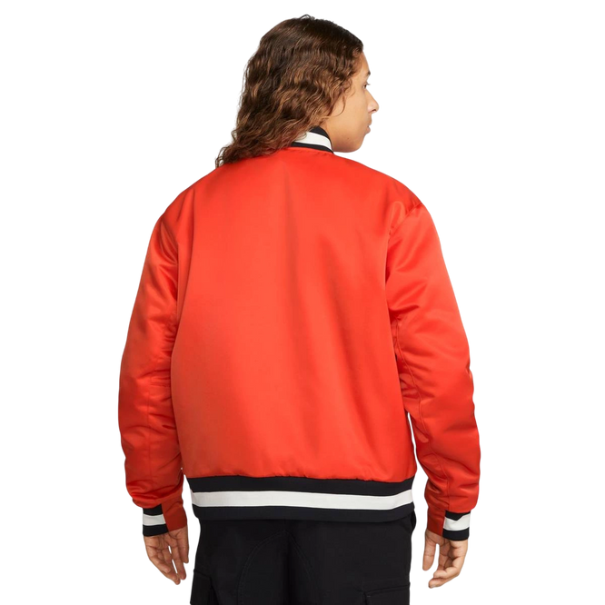 Nike Sb Varsity Skate Jacket Team Orange/black/sail/white