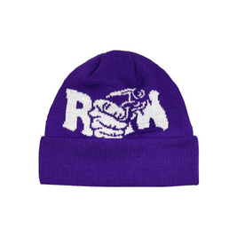 Raw Hide Beanie (Purple)