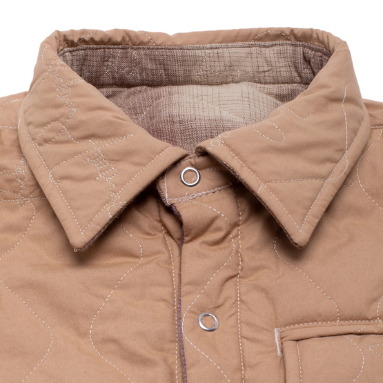 kurtka Fucking Awesome Lightweight Reversible Flannel Jacket (Tan/Brown)