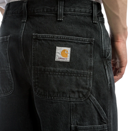 Carhartt WIP Single Knee Pant Black stone washed