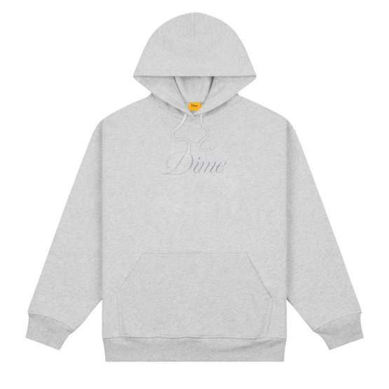  Dime cursive logo hoodie grey