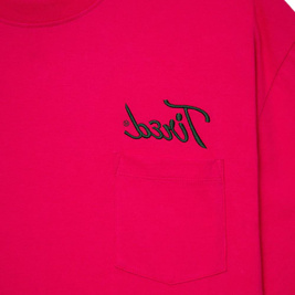 Tired Workstation Pocket Tee (Pink)