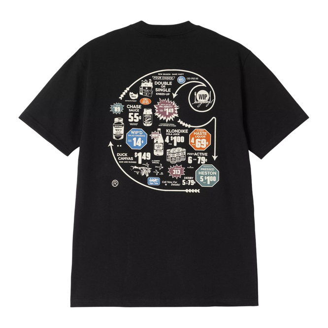 koszulka Carhartt WIP S/S Catalogue C Logo T- (Black)