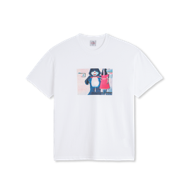 Polar Pink dress tee white