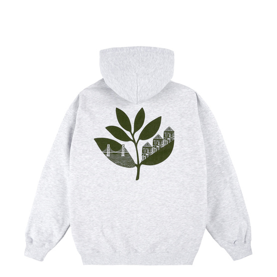 magenta sf plant hoodie ash