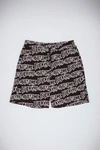 szorty Fucking Awesome - AOP Stamp Sweatshorts (Black/White)