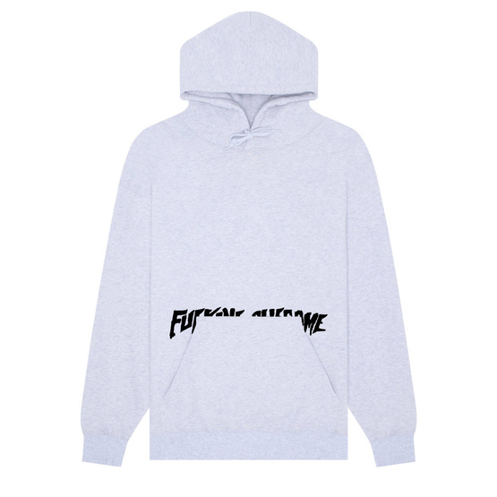 Fucking Awesome - Cut Out Logo Hoodie (Grey)