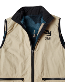 by Parra Infinite bird reversible vest (Navy/Beige)