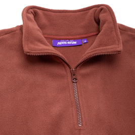 Fucking Awesome Cut Off 1/4 Zip Polar Fleece (Brown)