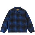 Dime Wave plaid jacket blue