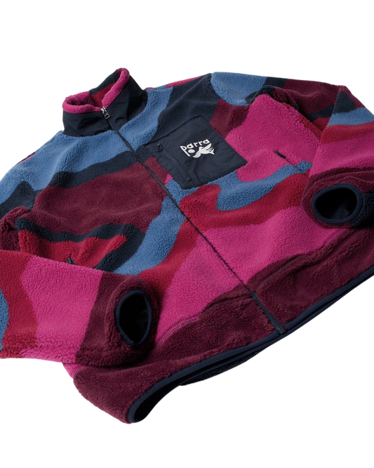 by Parra Full ftp booster polar fleece jacket red