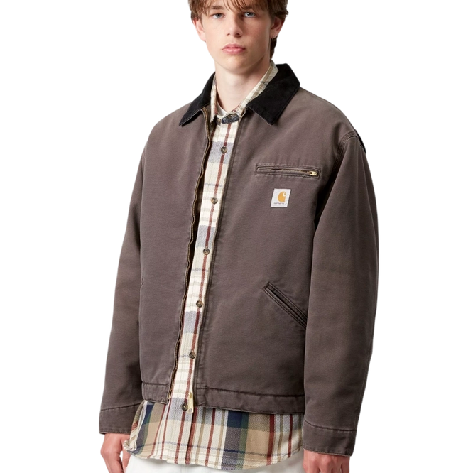 kurtka Carhartt WIP OG Detroit Jacket (Tobacco / Black, Stone canvas)
