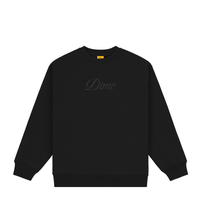 Bluza Dime Cursive Logo crewneck black