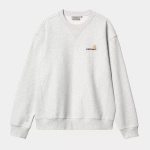 Carhartt WIP American Script Sweatshirt (Ash Heather )