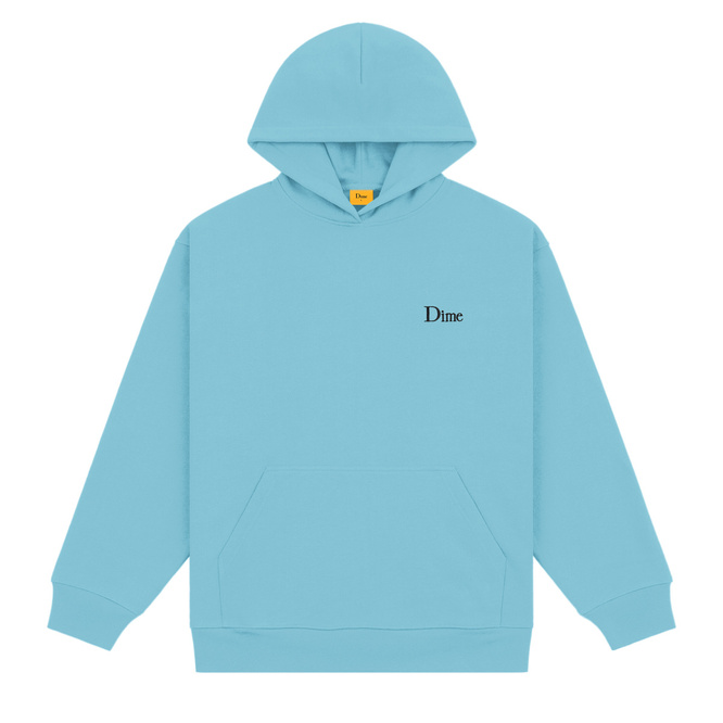 Dime Classic small logo hoodie ocean blue