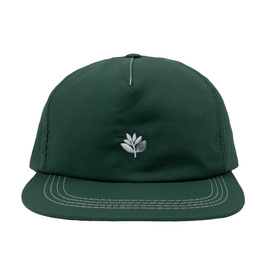 Magenta Plant Nylon Snapback - Forrest Green