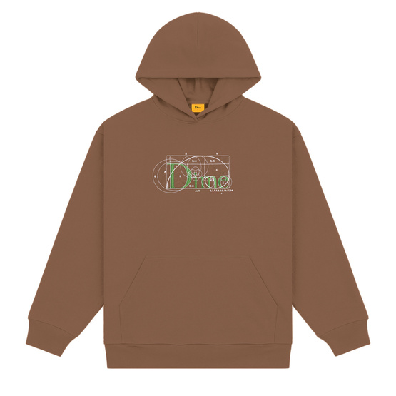 Dime Classic ratio hoodie brown