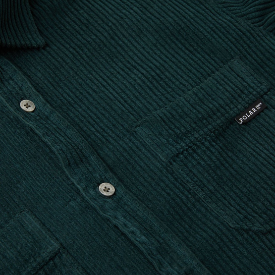 koszula polar Cord Shirt - Dark Green 