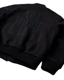 kurtka by Parra Not movie quality varsity jacket black