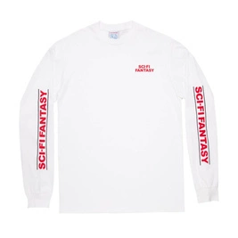 Longsleeve Sci-Fi Fatasy Logo L/S White