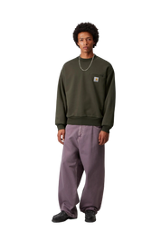 bluza Carhartt WIP Detroit Sweat olive stone washed