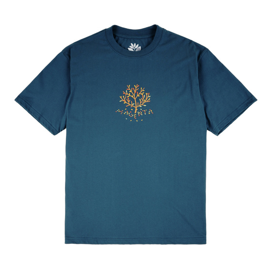 Magenta Tree tee petrol blue