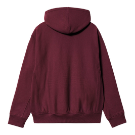 bluza Carhartt WIP Hooded American Script Sweatshirt (Malbec)