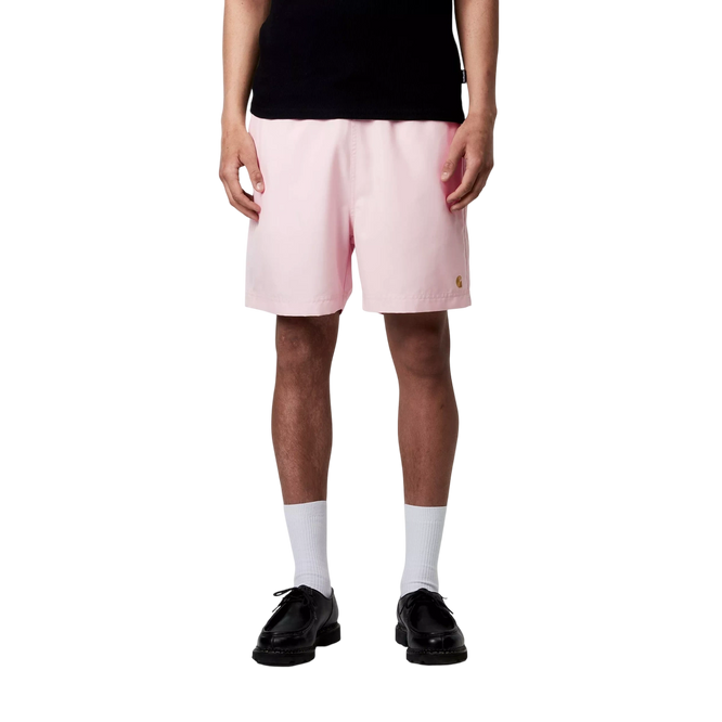 szorty Carhartt WIP Chase Swim Trunks (Air Pink/Gold)