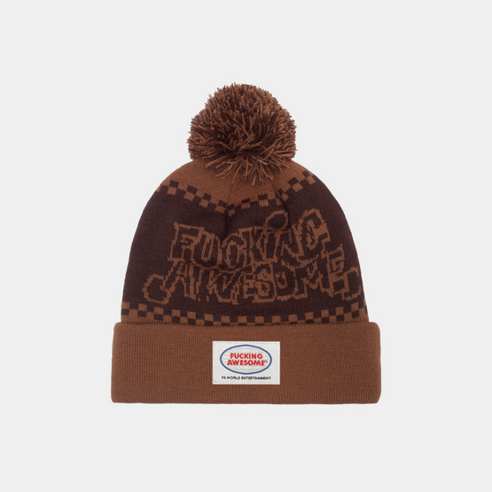 Fucking Awesome PBS Ball Beanie (Brown)