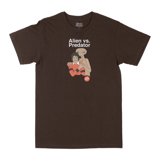 Skate Mental Alien vs. Predator Tee (Brown)