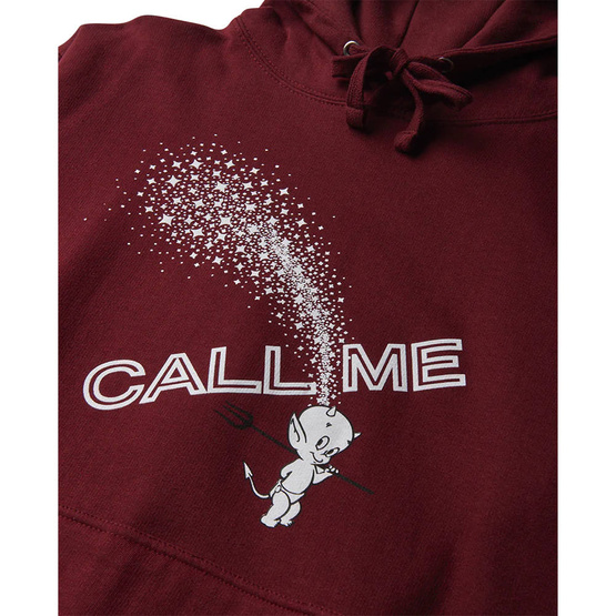 Bluza Call Me 917 - Devil Calls Hoodie Maroon