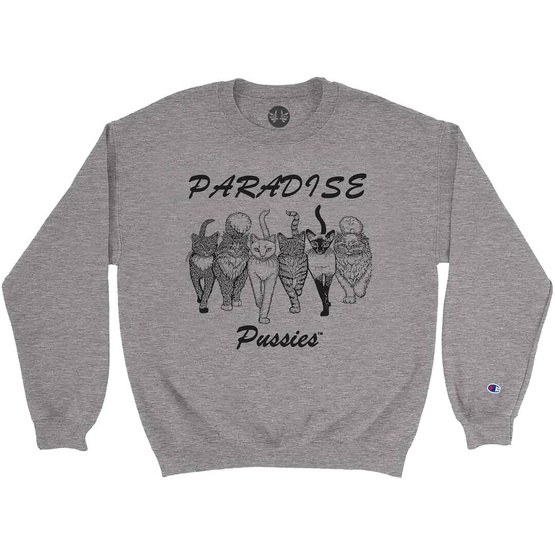 crewneck Paradise - Paradise Pussies Crewneck (Grey)