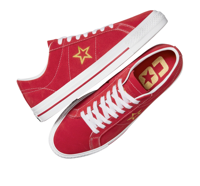 Converse One Star Pro OX (Versity Red/ White/ Gold)
