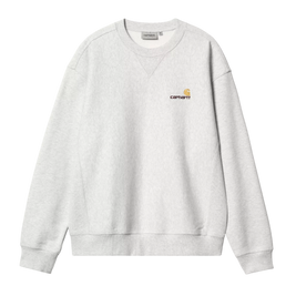 Carhartt WIP American Script Sweatshirt (Ash Heather )