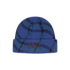 czapka Dime Wavy Plaid Cuff Beanie teal