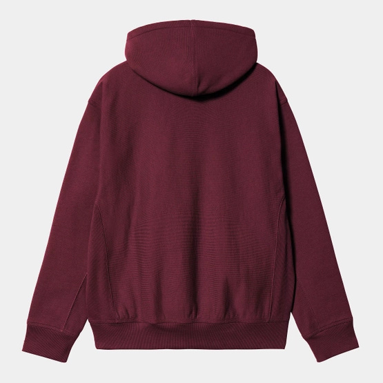 Carhartt WIP Hooded American Script Sweatshirt (Malbec)