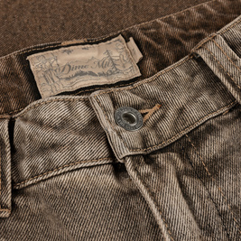 spodnie Dime Classic Baggy Denim Pants (Dipped Sandblasted Brown)