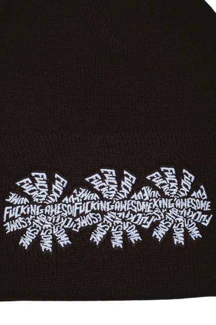 Czapka Fucking Awesome 3 spiral cuff beanie black