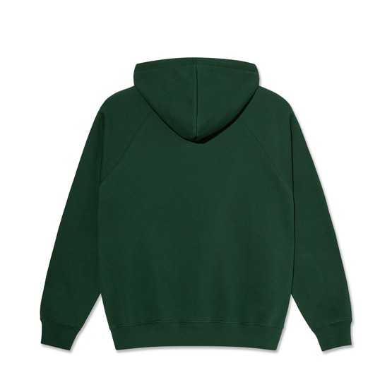 polar default logo hoodie dark green