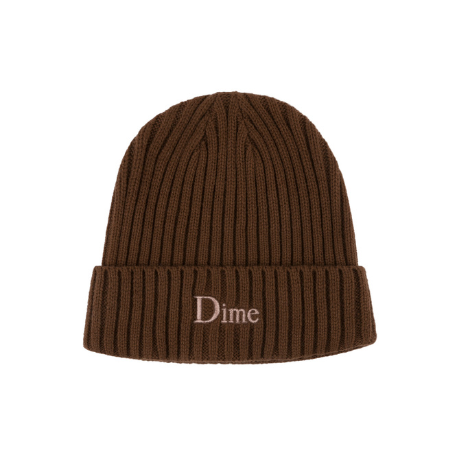 Dime classic fold beanie brown