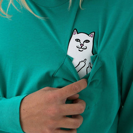 Longsleeve ripndip lord nermal pocket teal