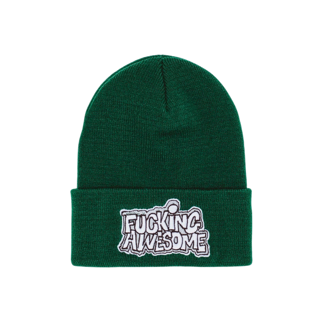 Fucking Awesome PBS Logo cuff beanie forest green